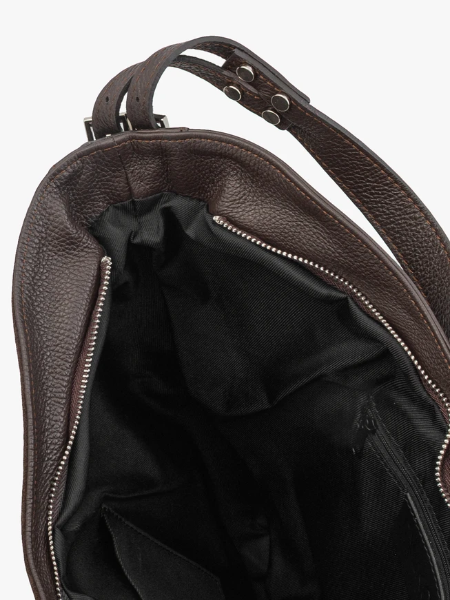 Weiche Shopper-Tasche für Frauen in Schokolade