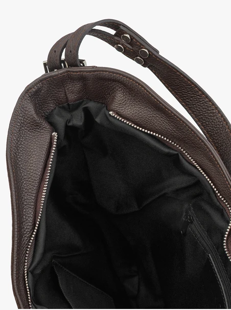 Weiche Shopper-Tasche für Frauen in Schokolade