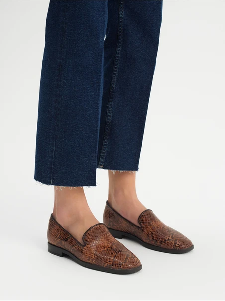 Damen Mokassins mit Tiermotiv