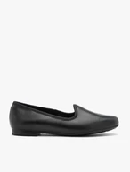 Schwarze minimalistische Mokassins
