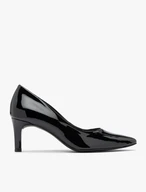 Schwarz lackierte Stiletto-Pumps