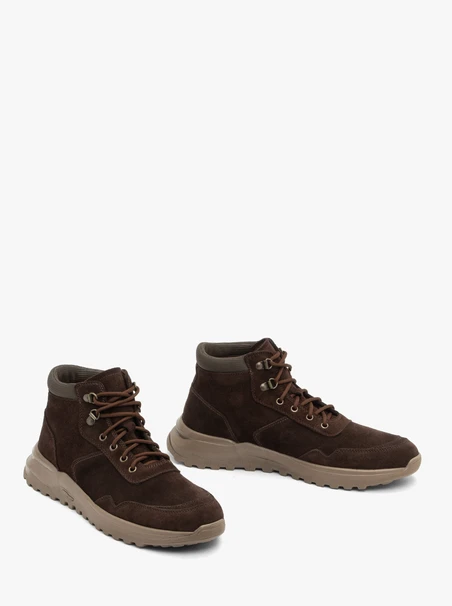 Dunkelbraune Herren-Sportstiefel