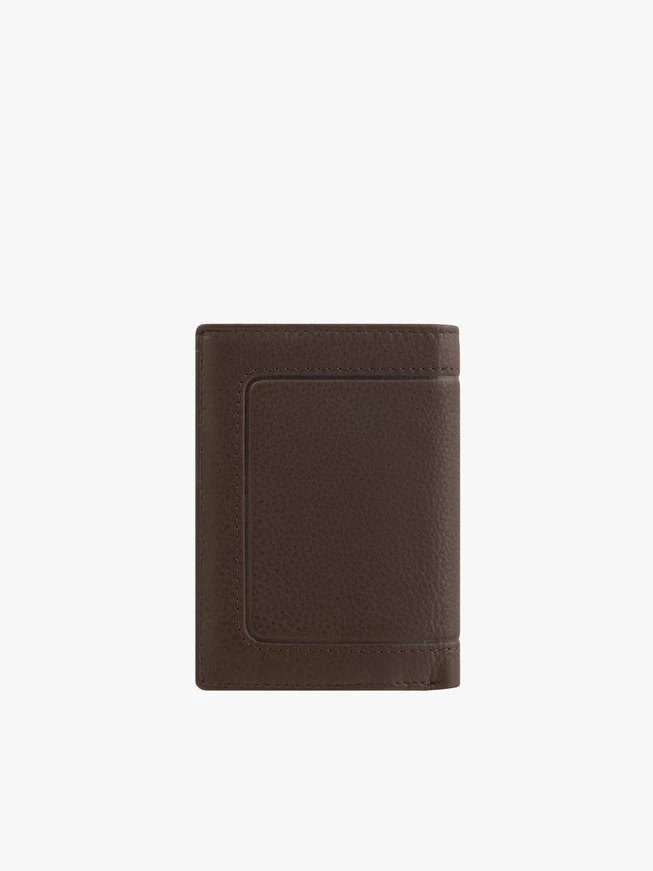 Men’s dark brown leather wallet