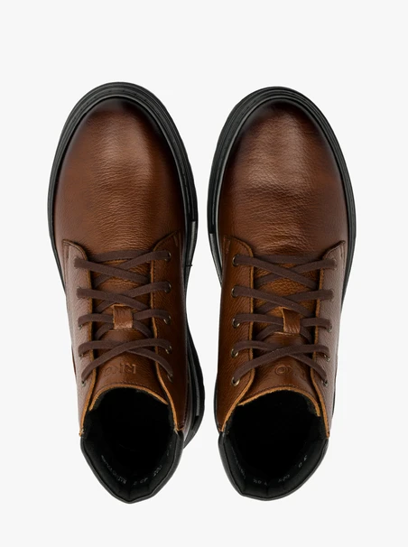 Brauner Herren Bootie