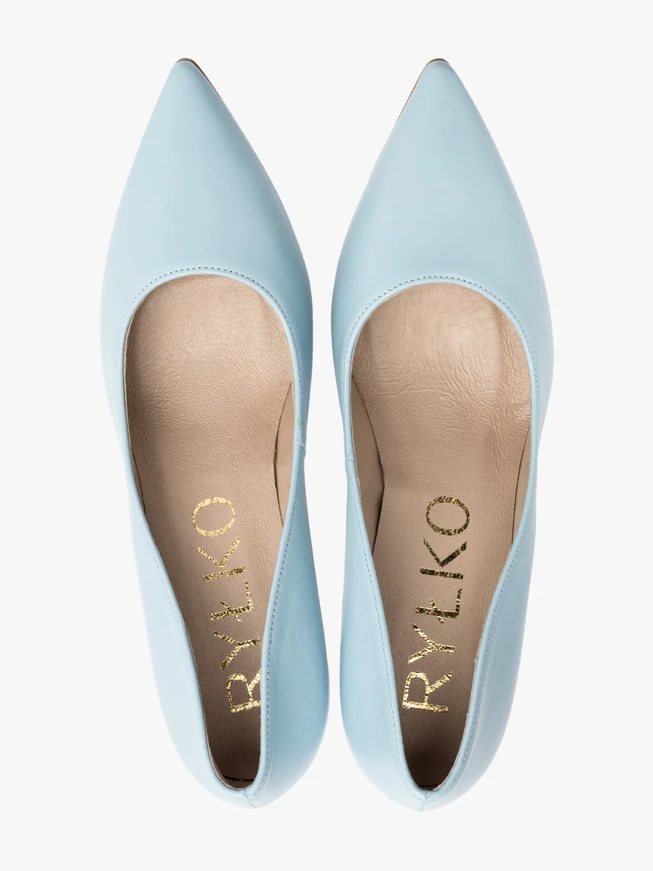 Blaue Stiletto-Pumps