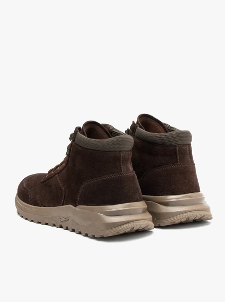 Dunkelbraune Herren-Sportstiefel
