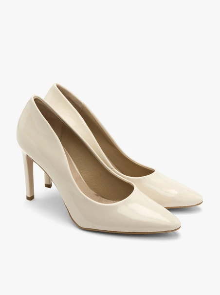 Patent high-heel pumps