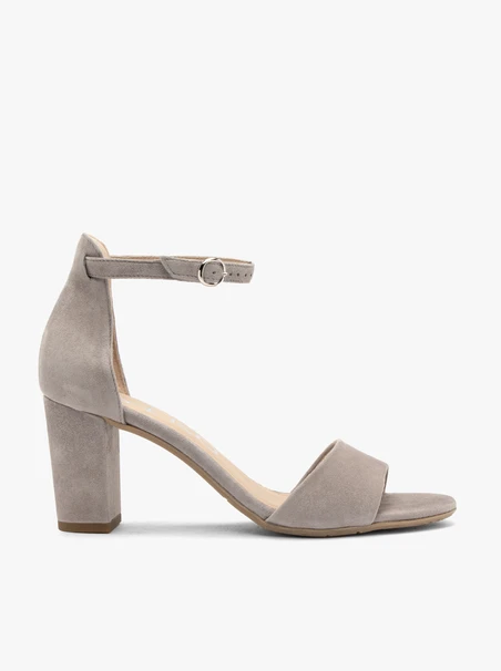 Graue Stiletto-Sandalen für Frauen