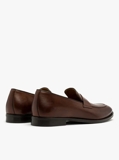 Brown men’s loafers