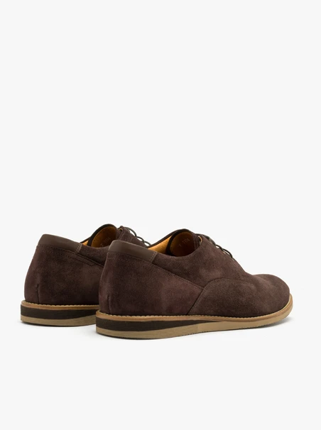Dunkelbraune Herrenhalbschuhe