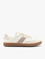 Cream lace-up women’s shoes