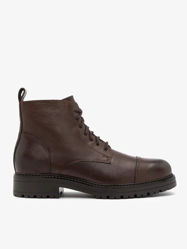 Braune Vollnarbenlederstiefel
