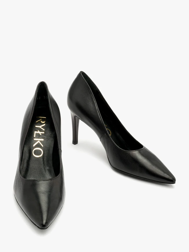 Schwarze Stiletto-Pumps