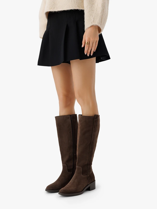 Braune Stiletto-Stiefel