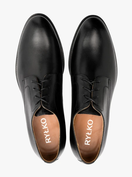 Men's black half shoes