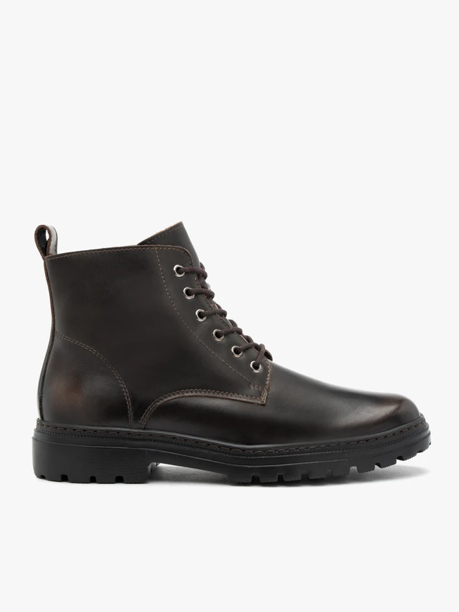 Braune Vollnarbenlederstiefel