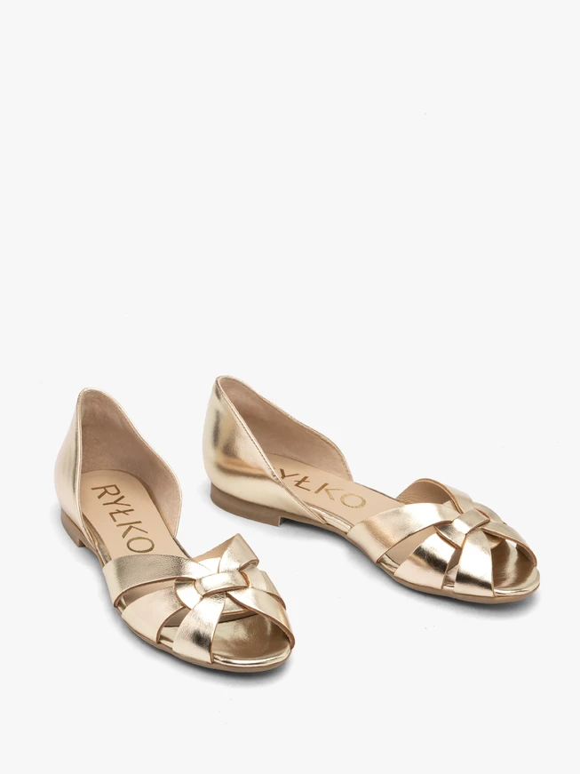 Damen-Ballerinas in Platin