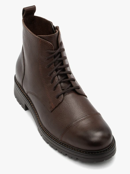 Braune Vollnarbenlederstiefel