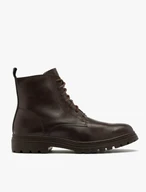Dunkelbraune Herrenstiefel auf leichter Sohle