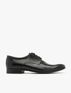 Schwarze Halbschuhe mit Ziernähten