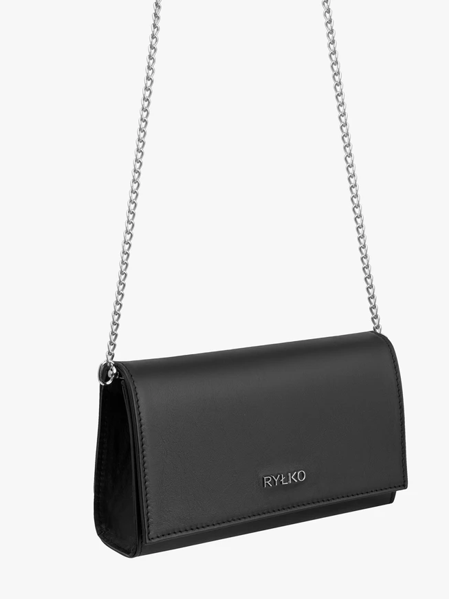 Little black clutch bag