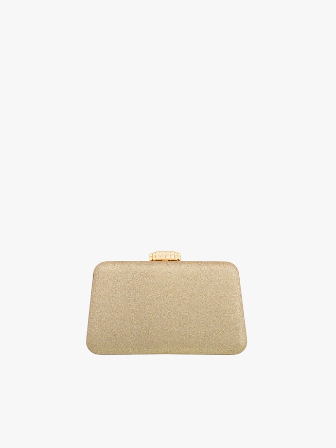 Goldfarbene Clutch-Tasche