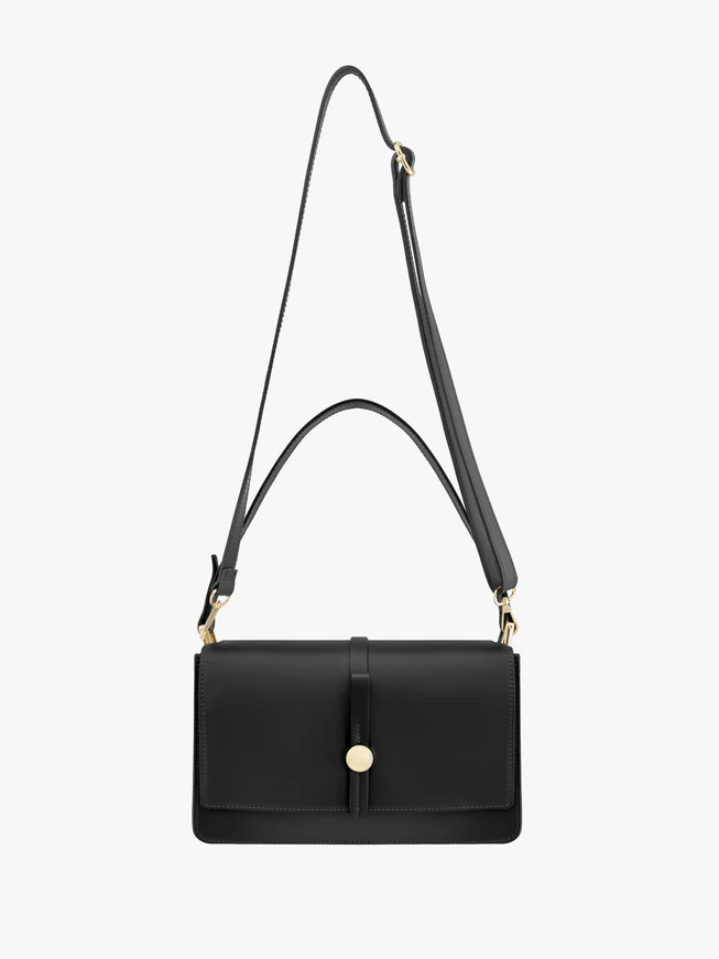Black small women's handbag elegant