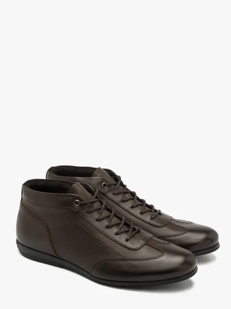 Brauner Herren Bootie