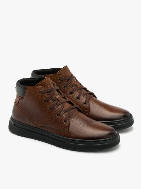 Brauner Herren Bootie