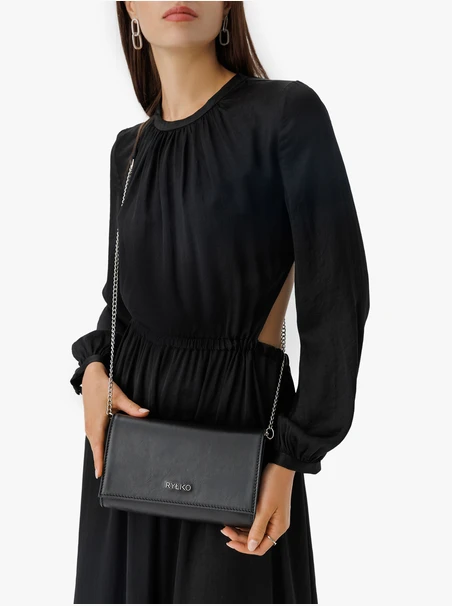 Little black clutch bag