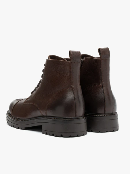 Braune Vollnarbenlederstiefel