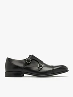 Schwarze Herren-Halbstiefel mit dekorativem Schaft