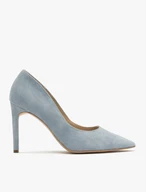 Blaue hochhackige Pumps