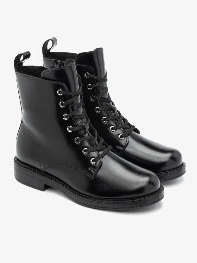 Black Women's Boots 3 cm RKO, Fleece Lined