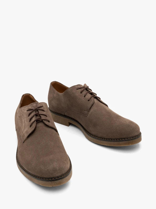 Grau-braune Herren-Halbschuhe
