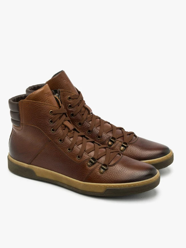 Brauner Herren Bootie