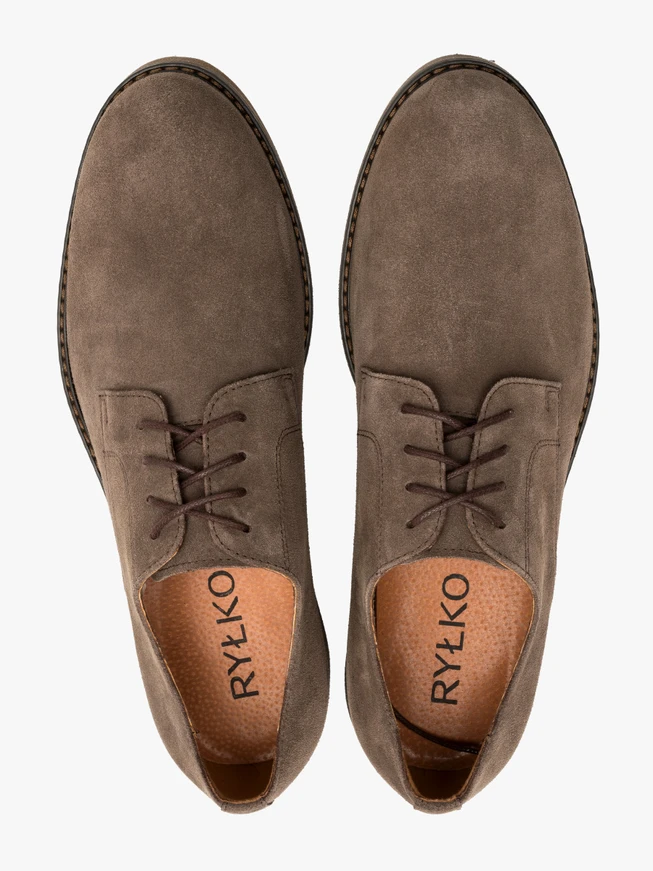 Grau-braune Herren-Halbschuhe