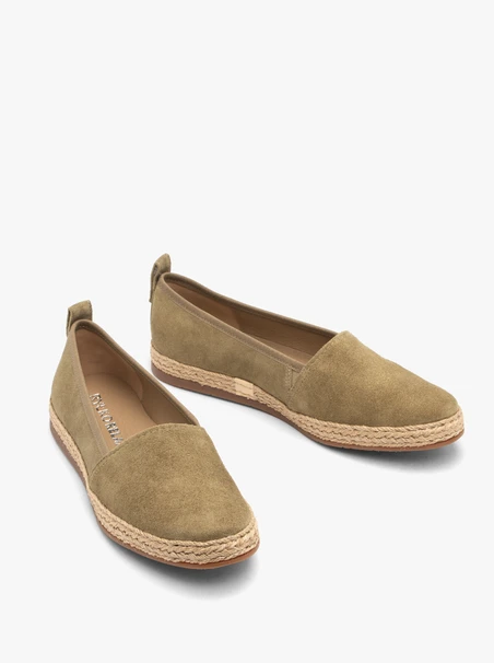 Damen-Espadrilles in Oliv