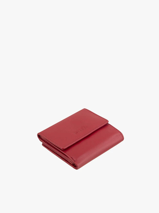 Rote Ledergeldbörse