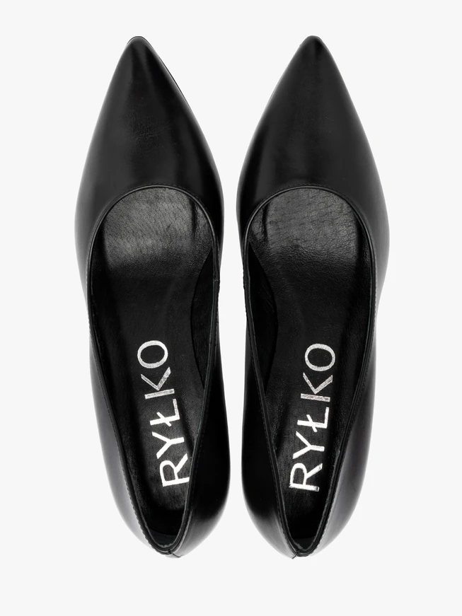 Schwarze Stiletto-Pumps