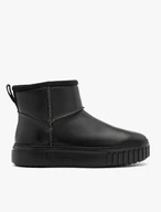Schwarze kurze Schneestiefel