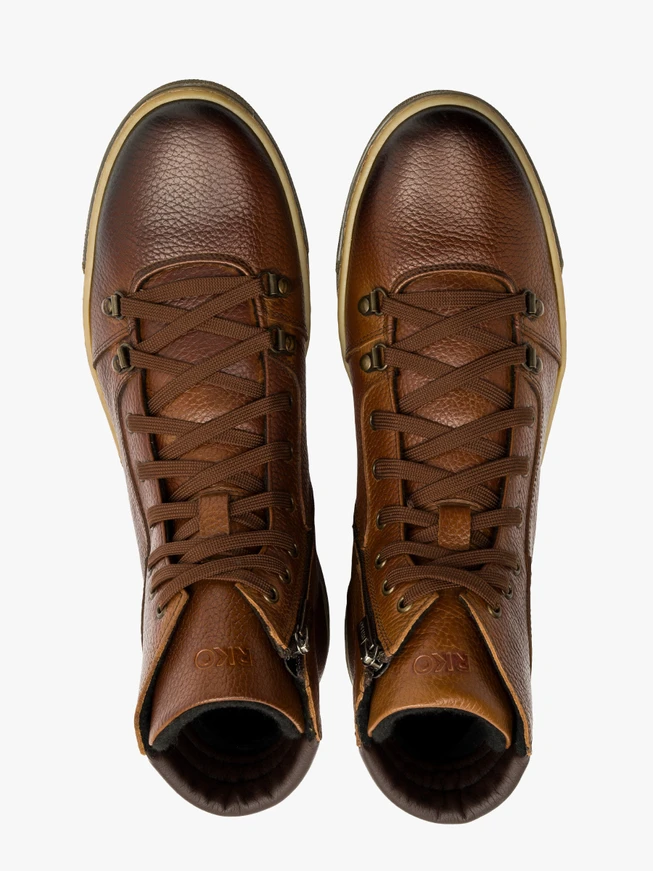 Brauner Herren Bootie