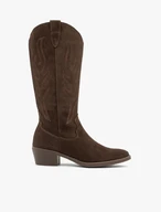 Dunkelbraune Cowboystiefel aus Leder