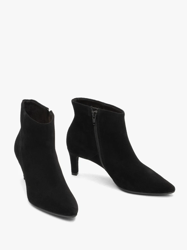 Stöckelschuhe aus schwarzem Velours