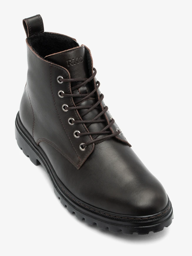 Braune Vollnarbenlederstiefel