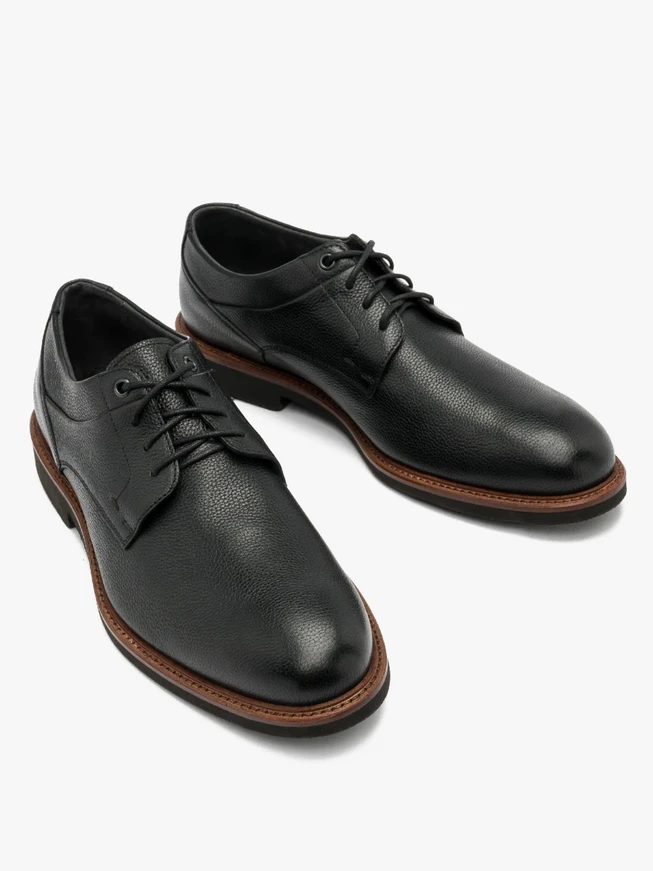Schwarze Halbschuhe für Männer mit leichter Sohle