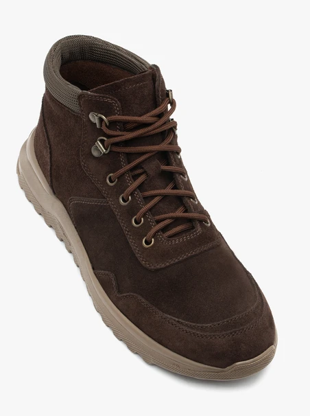 Dunkelbraune Herren-Sportstiefel