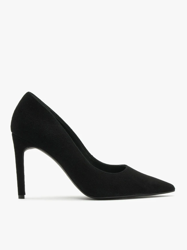 Black high-heel pumps