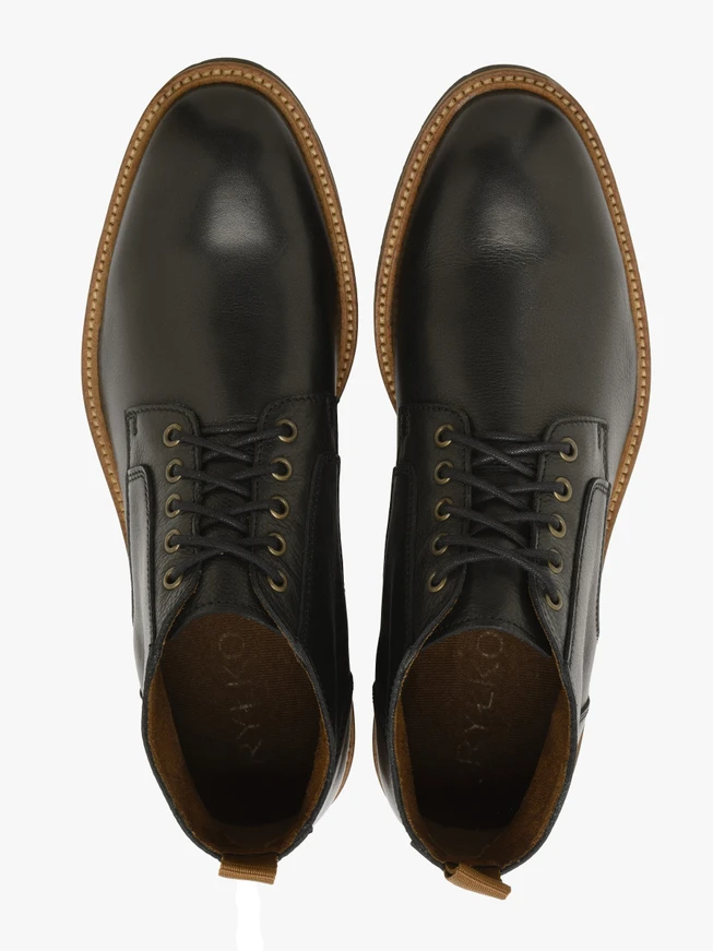 Schwarze Herren Turnschuhe im Freizeitstil