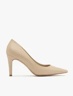 Beige stiletto pumps